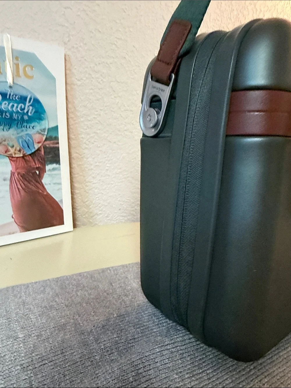 NEW Samsonite Virtuosa Train Case Pine Green Hard Shell